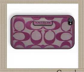 Coach Smart Purple Bag Case iPhone 4 Case, iPhone case, iPhone 4s Case, iPhone 4 Cover, Hard iPhone 4s Case Original Design