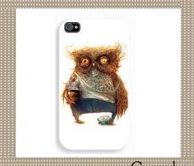 Owl's Morning2 Hard Case iPhone 4 Case, iPhone case, iPhone 4s Case, iPhone 4 Cover, Hard iPhone 4s Case Original Design