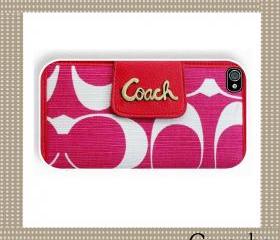 Coach Lovely Red Pink Hard Case iPhone 4 Case, iPhone case, iPhone 4s Case, iPhone 4 Cover, Hard iPhone 4s Case Original Design
