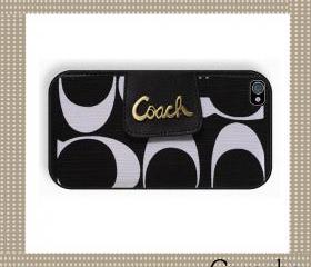 Coach Lovely Black and White Hard Case iPhone 4 Case, iPhone case, iPhone 4s Case, iPhone 4 Cover, Hard iPhone 4s Case Original Design