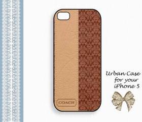 Coach Lovely Brown Hard Case iPhone 5 Case, iPhone case, iPhone 5 Case, iPhone 5 Cover, Hard iPhone 5 Case Original Design