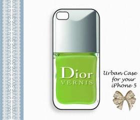 Lovely Green Nail Polish Case Hard Case iPhone 5 Case, iPhone case, iPhone 5 Case, iPhone 5 Cover, Hard iPhone 5 Case Original Design