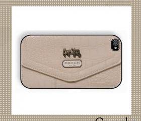 Coach Smart Cream Hard Case iPhone 4 Case, iPhone case, iPhone 4s Case, iPhone 4 Cover, Hard iPhone 4s Case Original Design